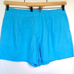 A new day Women's Linen Blend Shorts Size 20 Blue